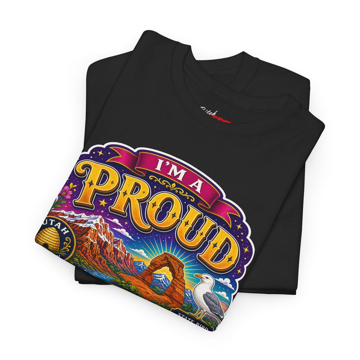 Utah Proud Graphic Tee — “I’m a Proud Utah Bitch” Vintage-Style T-Shirt