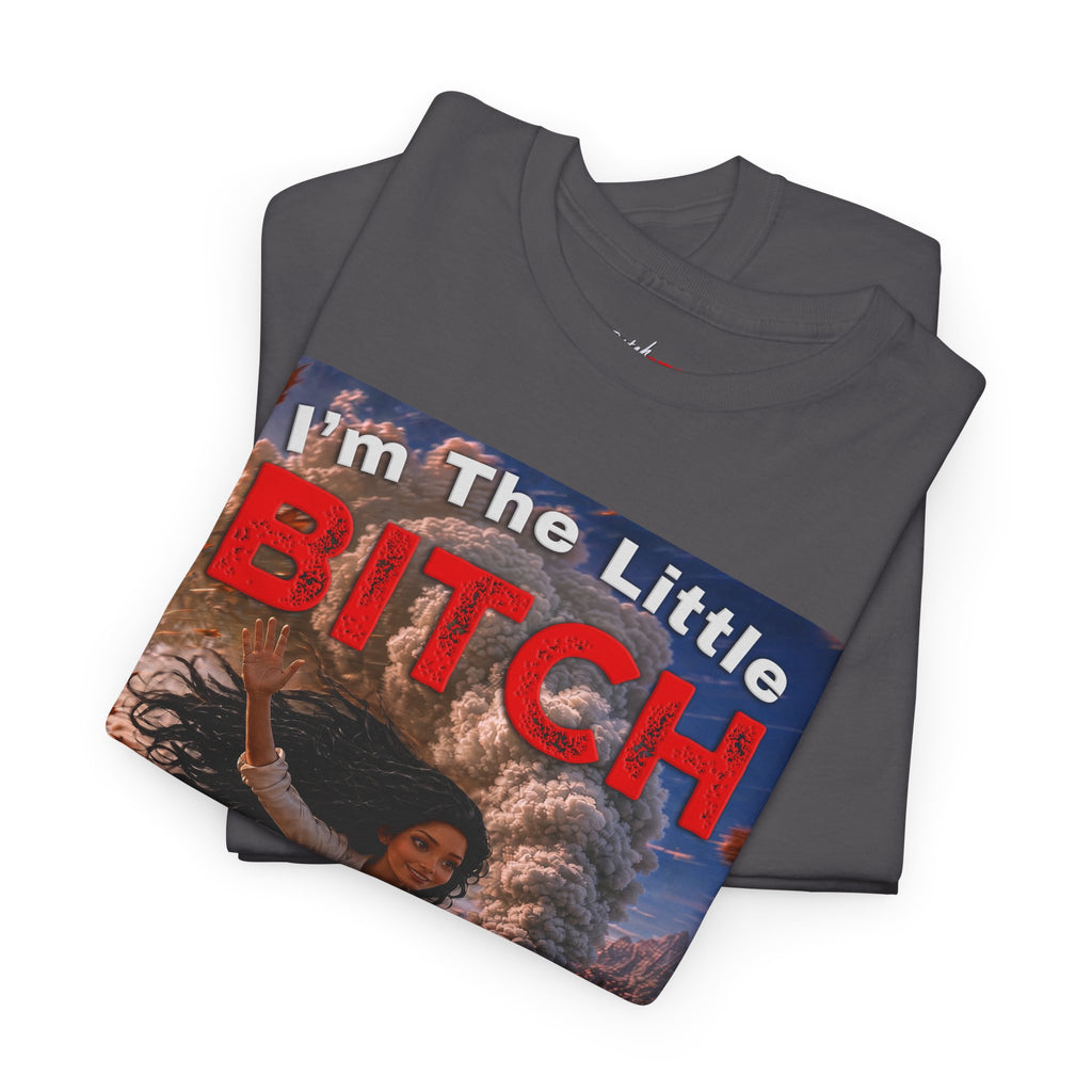 The Little Bitch That Can T‑Shirt - Black Hair