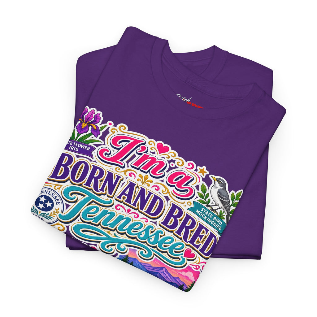 Tennessee Born & Bred Tee — Colorful State Pride Graphic T-Shirt