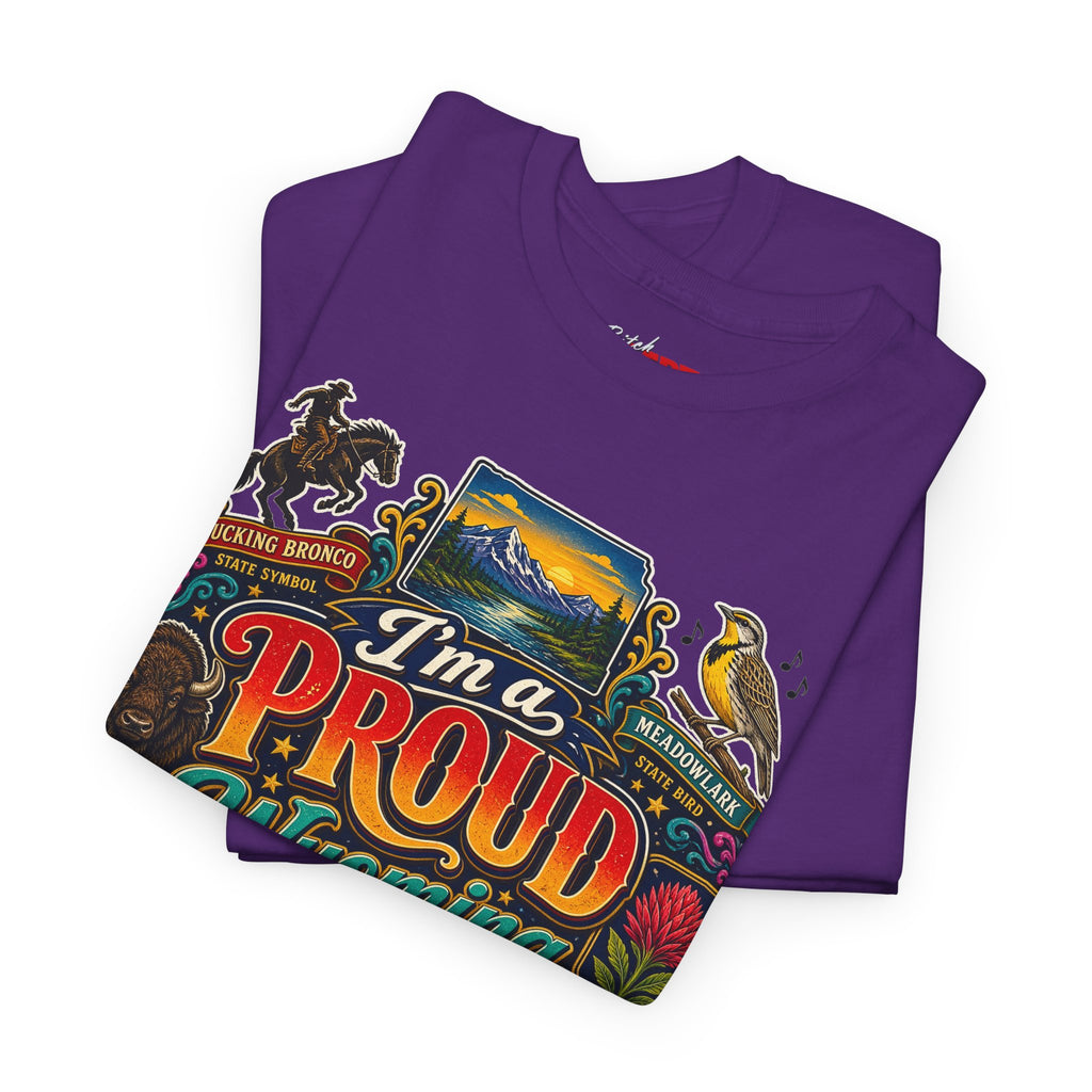 Wyoming Proud Bitch T‑Shirt — Retro State Pride Graphic Tee