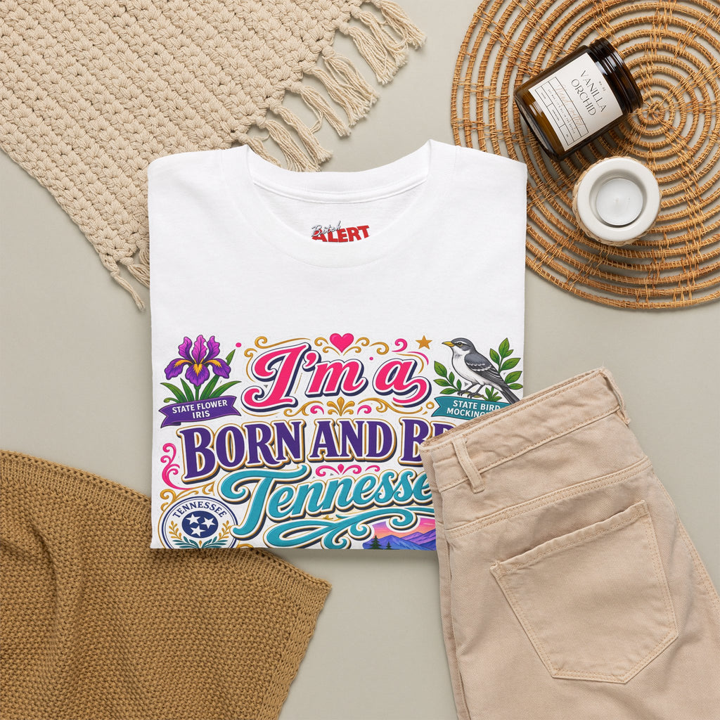 Tennessee Born & Bred Tee — Colorful State Pride Graphic T-Shirt