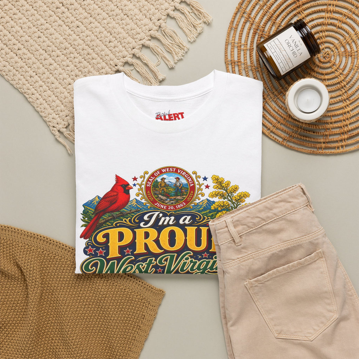 West Virginia Proud Bitch T-Shirt — State Pride Graphic Tee