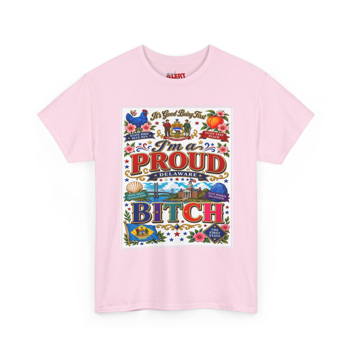 I'm a Proud Delaware Bitch T-Shirt — Bold State Pride Tee