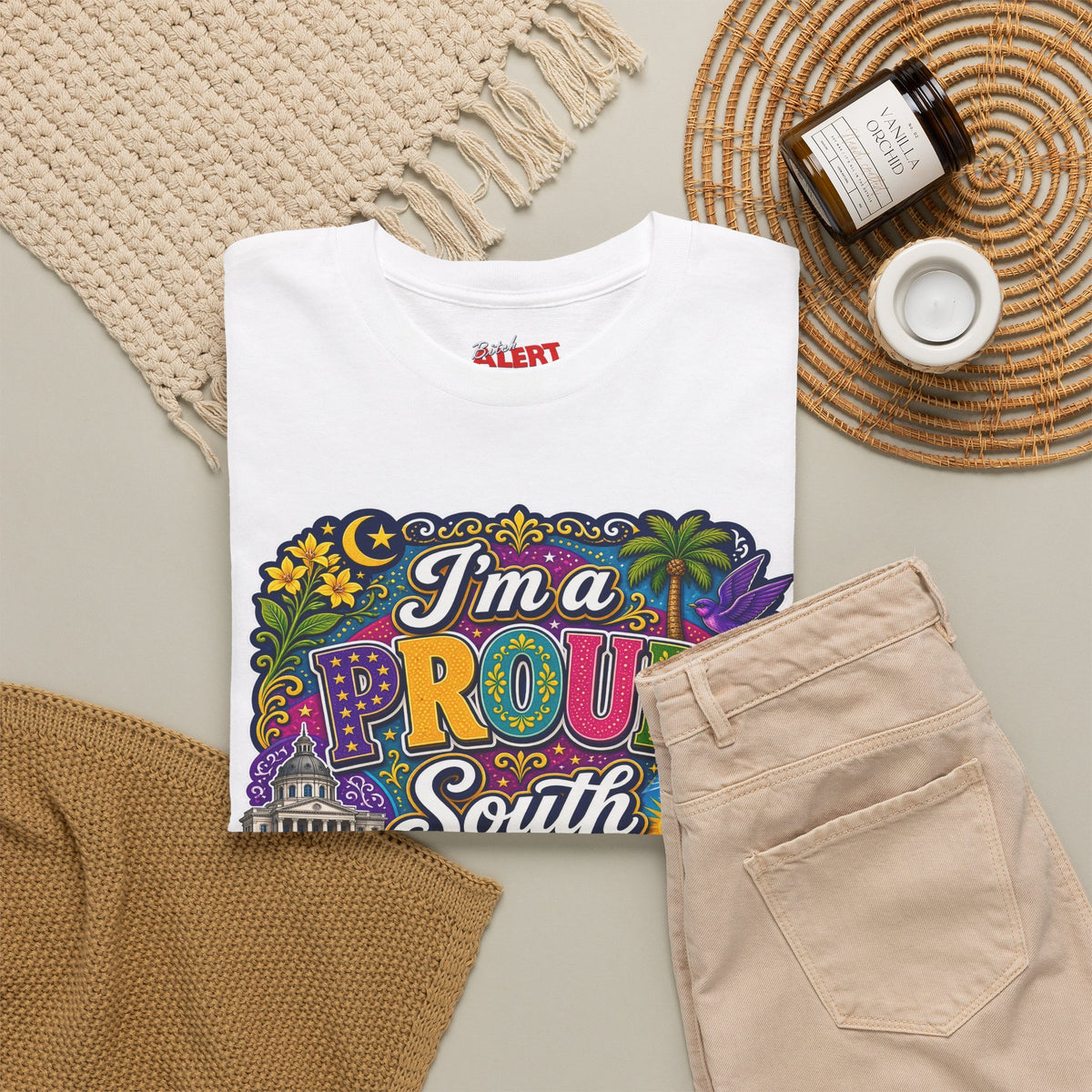 South Carolina Proud Bitch T-Shirt — Bold Colorful State Pride Tee