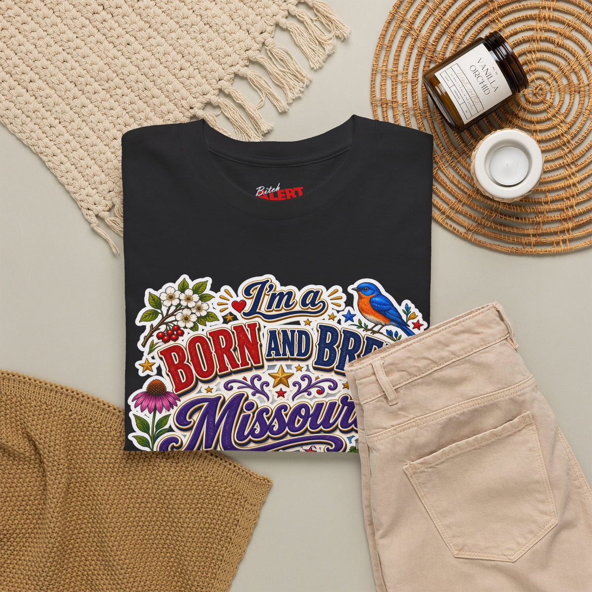 Missouri Born and Bred Tee — "I'm a Born and Bred Missouri Bitch" State Pride T‑Shirt