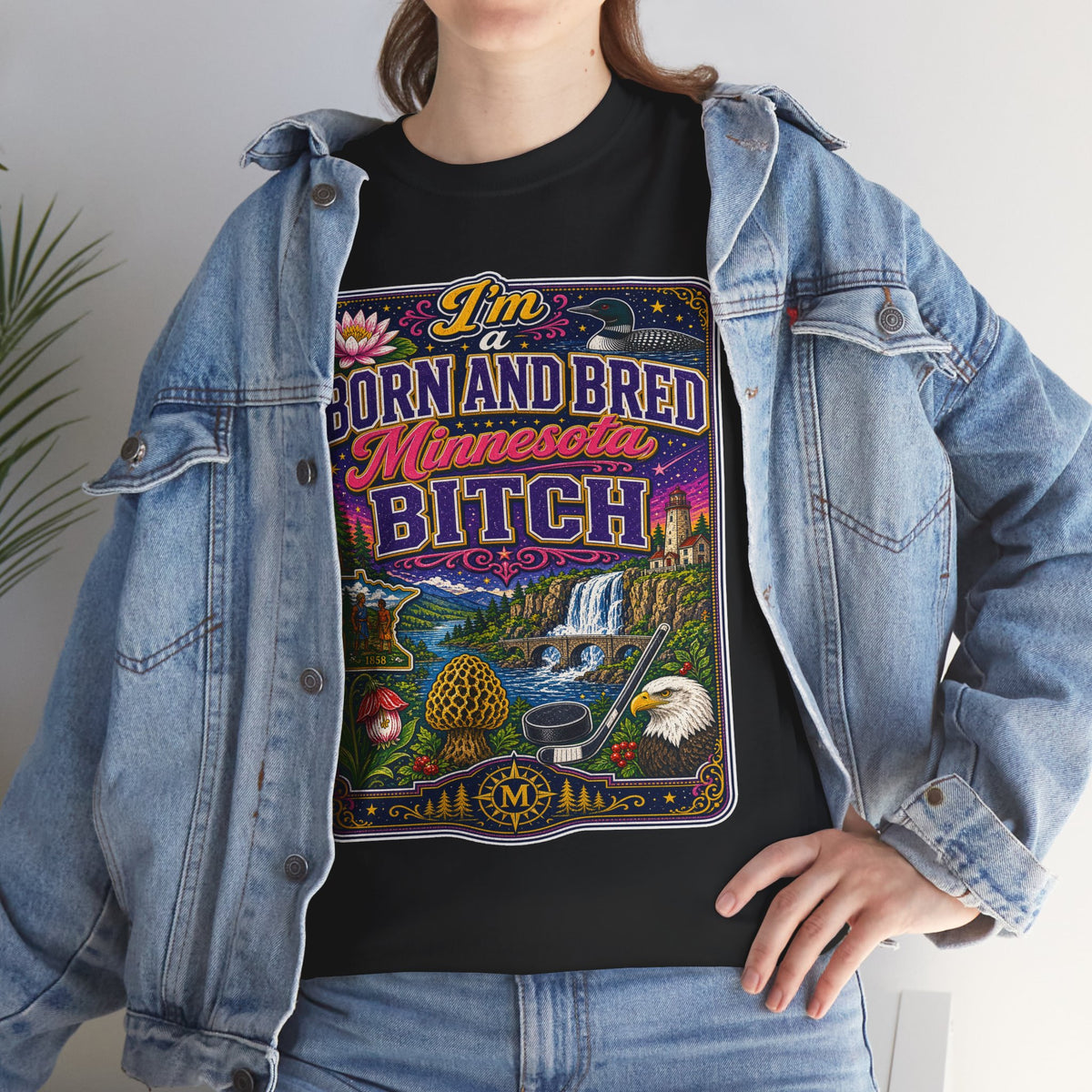 Minnesota Born and Bred Tee — "I'm a Born and Bred Minnesota Bitch" Graphic T-Shirt