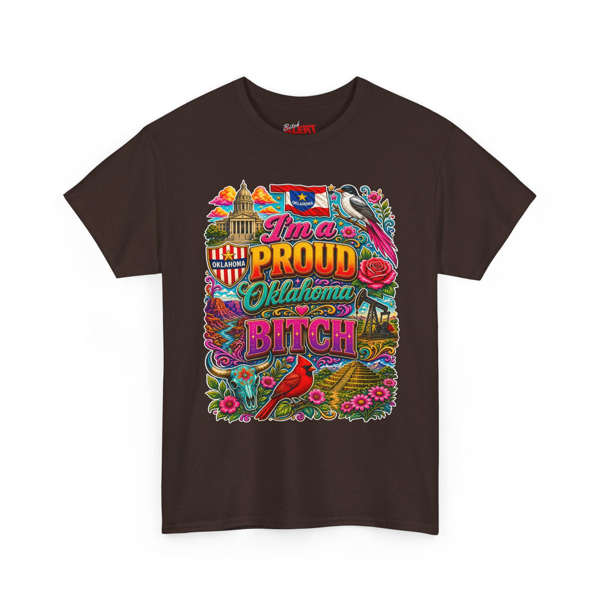 Oklahoma Proud T-Shirt — I’m a Proud Oklahoma Bitch Graphic Tee