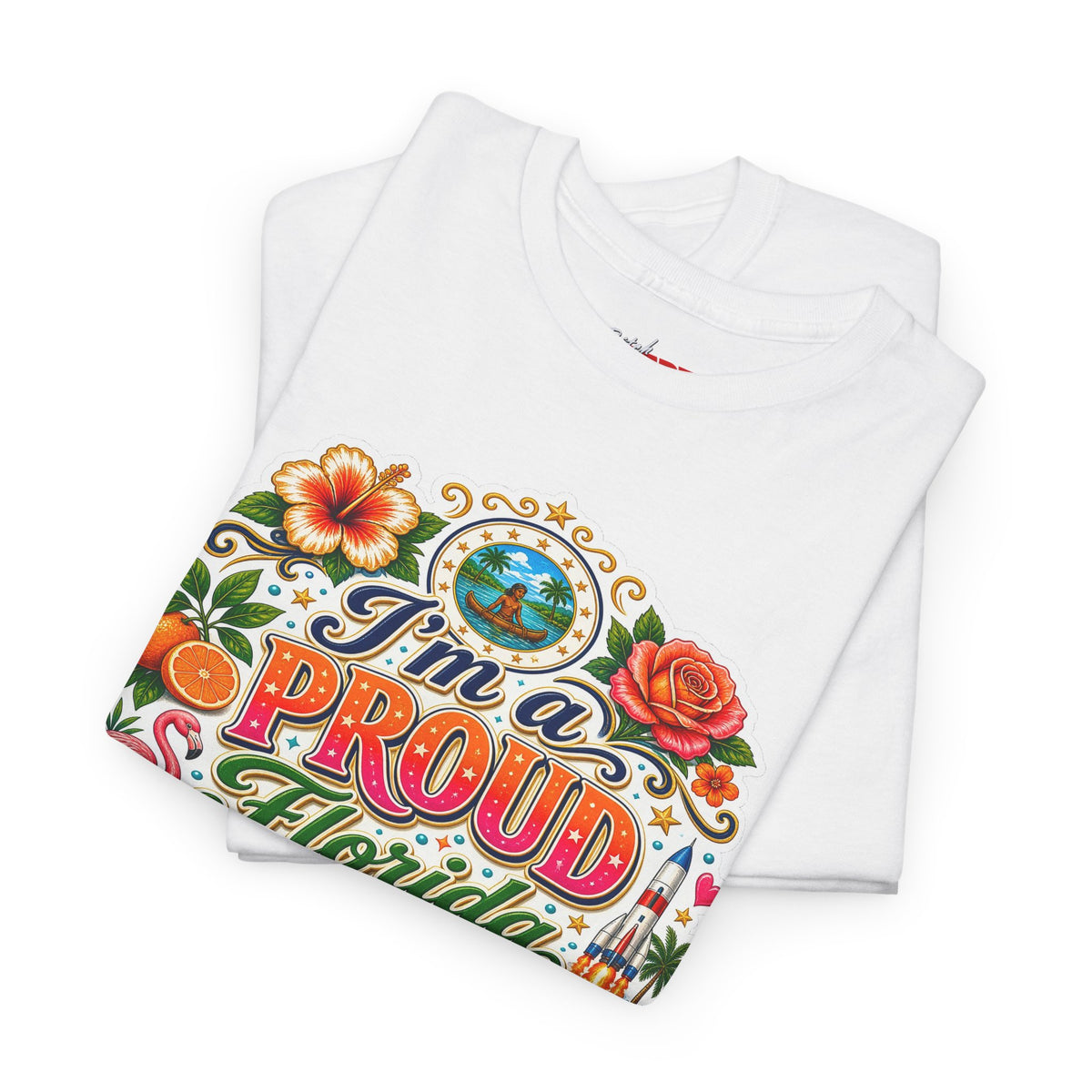 Florida "I'm a PROUD Florida Bitch” Graphic Tee — Retro Tropical State Pride T-Shirt