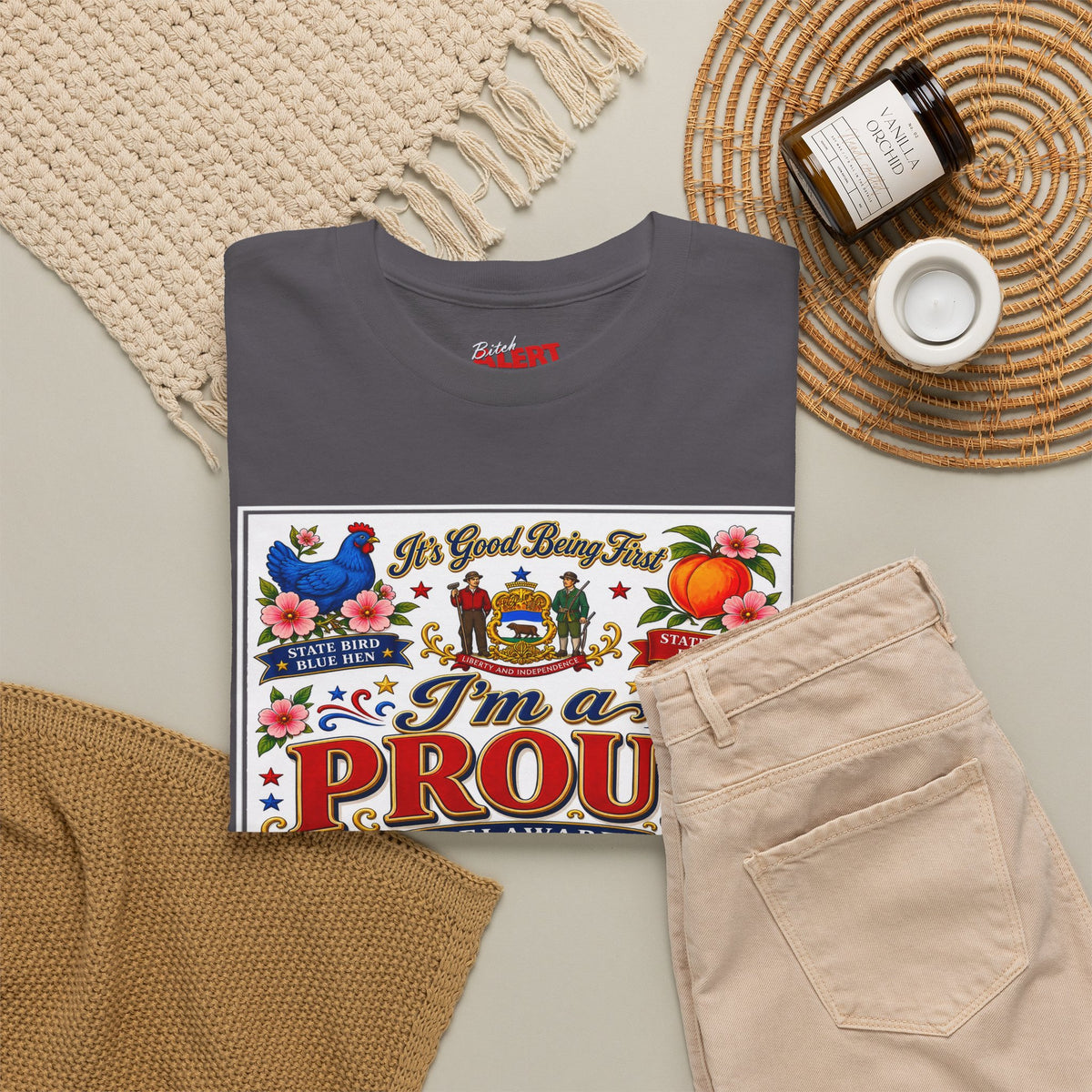 I'm a Proud Delaware Bitch T-Shirt — Bold State Pride Tee