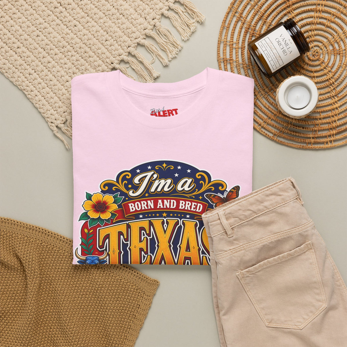 Texas "I'm a Born and Bred Texas Bitch" Tee